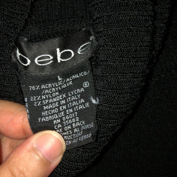 BEBE Black Turtleneck - Picture 3 of 4